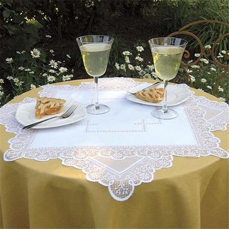 Heritage Lace Heritage Lace PR-4242E 42 x 42 in. Prelude Table Topper PR-4242E